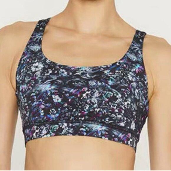 Lululemon Energy Bra Size 6 Medium Support Strappy Back Athletic Workout Bra - Picture 1 of 10